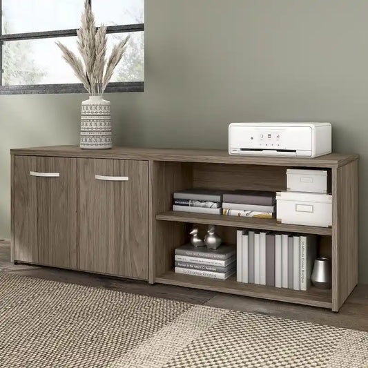 Hybrid Low Storage Cabinet with Doors by   