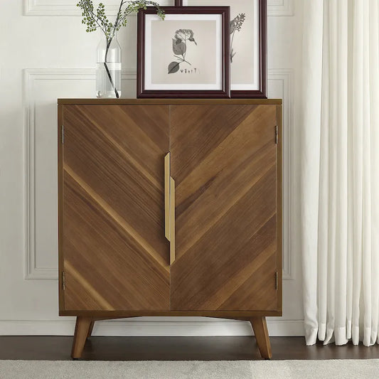    Handcrafted Wood Sideboard with 2 Doors