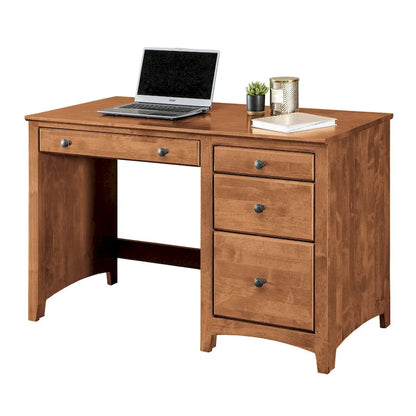 Solid Wood 4 Drawer Desk