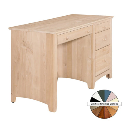 Solid Wood 4 Drawer Desk