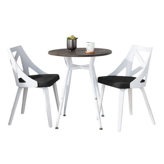 Ciara-Charlotte Round 3-Piece Dinette Set